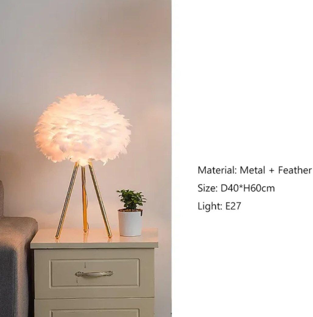 أباجورة ريش استاند معدن